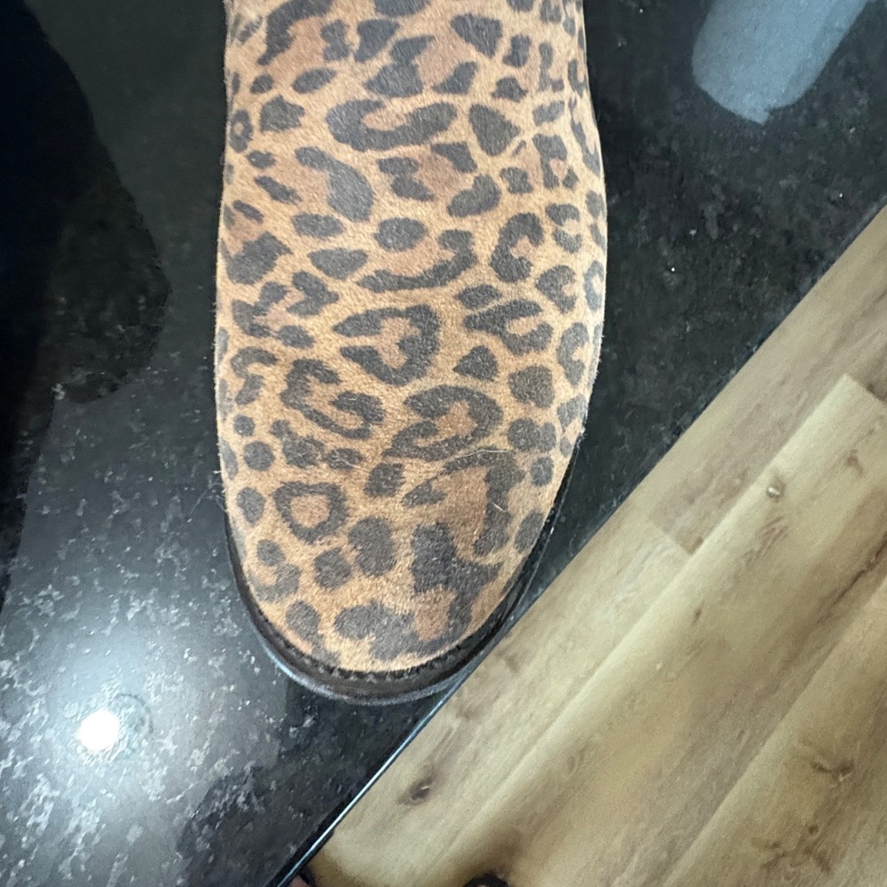 Lane Leopard Print Suede Ankle Booties. - Picture 10 of 17